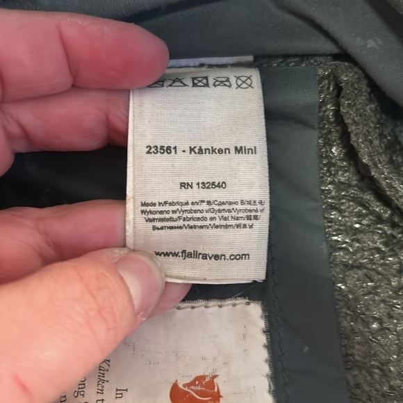 Fjallraven Kanken Gray Polyvinyl Back to School Mini Backpack - Picture 9 of 13